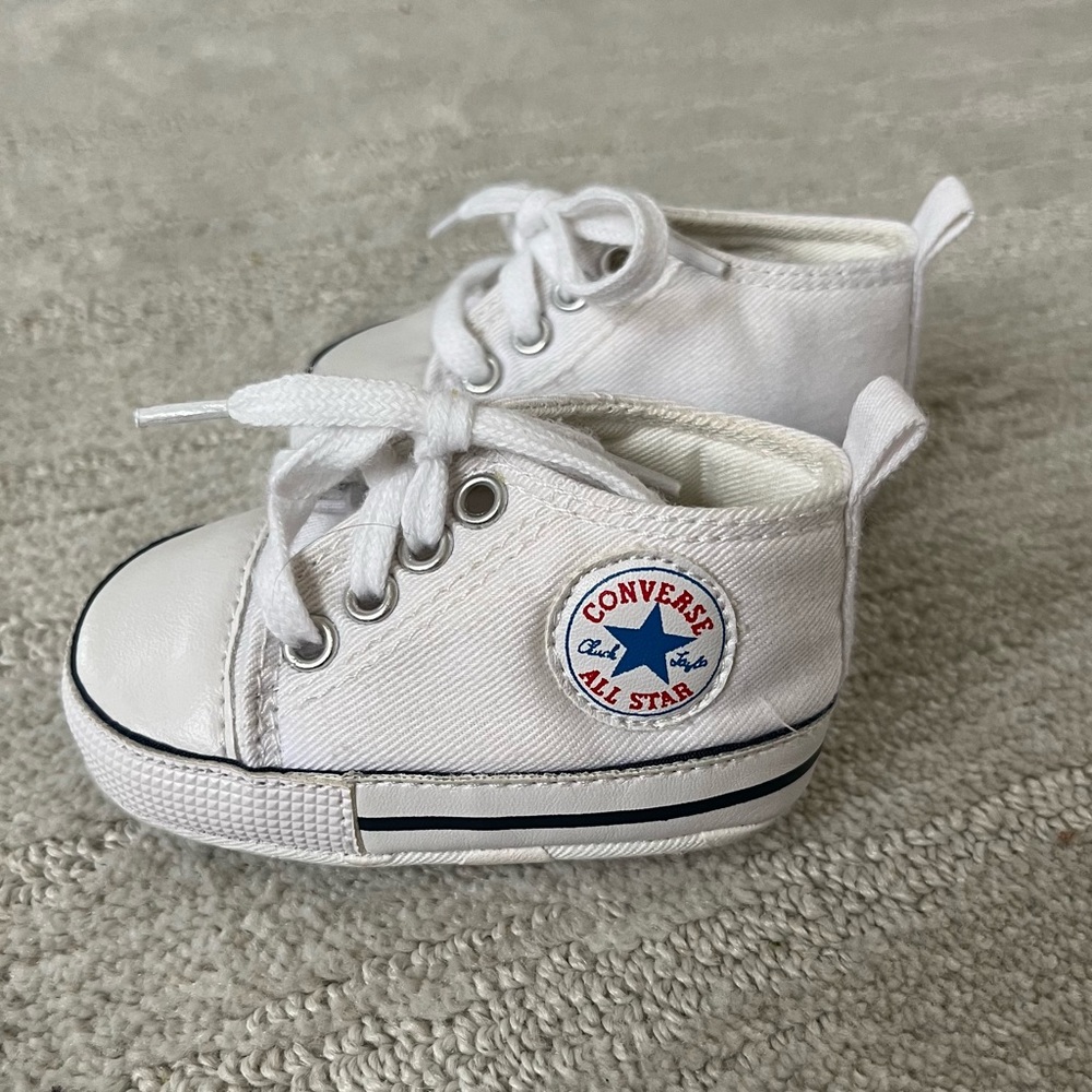 Baby’s First Converse - White - Size 1 - Like New